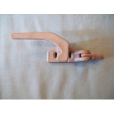 (Ref 386D)  Caravan Window stay lever lock catch GREY right hand to fit 9mm alloy tube type stay USED 